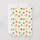 Super Simmerige Bumble Numbs Verjaardagstaart Bedankkaart (Achterkant)