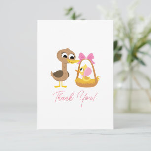 Super Simpel   5 Eendjes Meisje Baby Borrel Bedankkaart