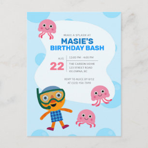Super Simpel Noodle & Pals Zwemfeestje Briefkaart