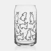 Super Simple Bunny Outline Design Drinkware (Verso)