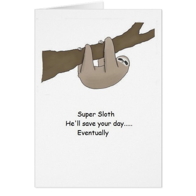 Super Sloth Hero (Voorkant)