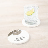 Super Sloth Hero Zandsteen Onderzetter (Zijkant)