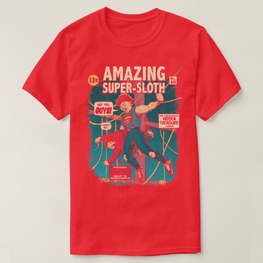 Super Sloth T-shirt (Design voorkant)