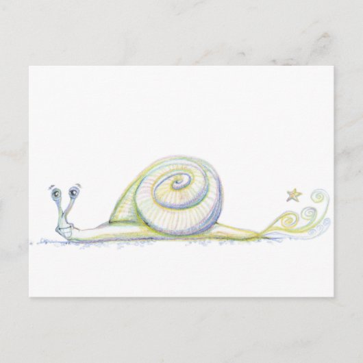 Super Snail Briefkaart (Voorkant)