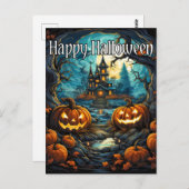 Super snode Halloween pompoenen Briefkaart (Voorkant / Achterkant)