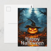 Super snode pompoen | Happy Halloween Briefkaart (Voorkant / Achterkant)