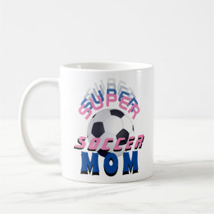 Super Soccer Mam Football Sporty Moeder Koffiemok