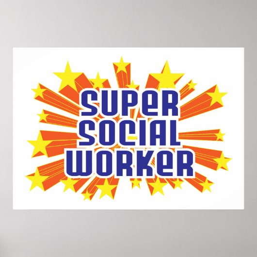Super Social Worker Poster (Voorkant)