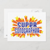 Super Sonographer Briefkaart (Voorkant / Achterkant)