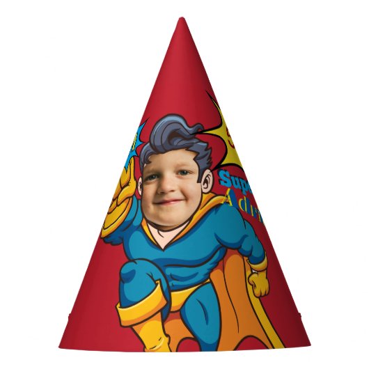Super Speciale Kids 🌟 Grootste Superheld Feesthoedjes (Voorkant)
