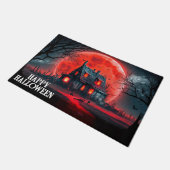 Super Spooky Halloween Haunted House Deurmat (Schuin)