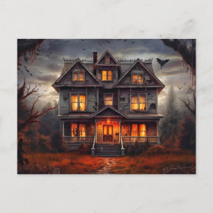 Super Spooky Haunted House Briefkaart