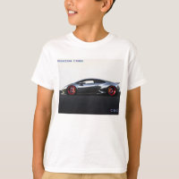 Super sportwagen op wit jongens T-shirt