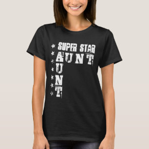 Super Star AUNT met runge Stars 6 T-shirt