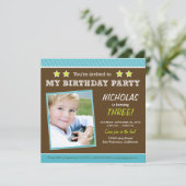 Super Star ! Invitation à la fête d'anniversaire d (Debout devant)