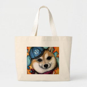 Super Star Shiba Inus Grote Tote Bag