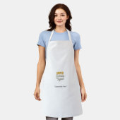 Super Step Dad the Legend Apron – BBQ Gift Schort (Gedragen)