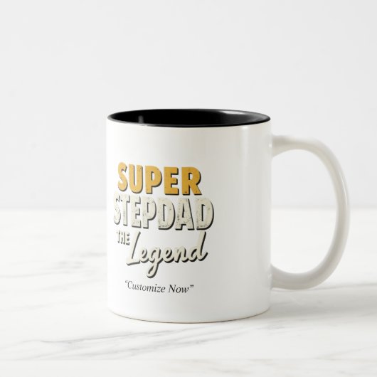 Super Step Dad the Legend Mug – Custom Gift (Droit)
