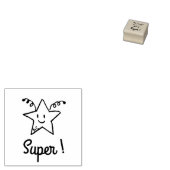 Super ster bug doodle aangepaste leraar beloning s 	rubberstempel (Gestempeld)