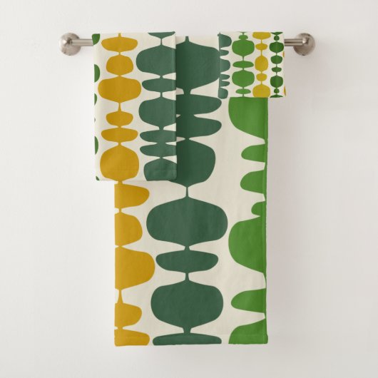 Super-stijl model 60s 70s handdoekset bad handdoek (Insitu)