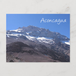 Super Summit Uitzicht, berg Aconcagua, Argentinië Briefkaart
