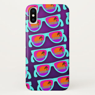 Super Sunset Shades Pattern iPhone X Hoesje