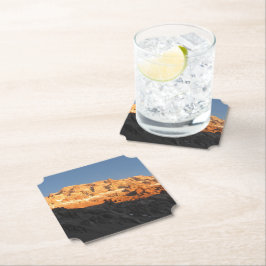 Super Sunset Uitzicht, Mount Aconcagua, Argentinië Kartonnen Onderzetters