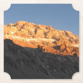 Super Sunset Uitzicht, Mount Aconcagua, Argentinië Kartonnen Onderzetters (Voorkant)