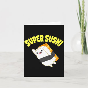 Super sushi kawaii anime Japanse Kaart
