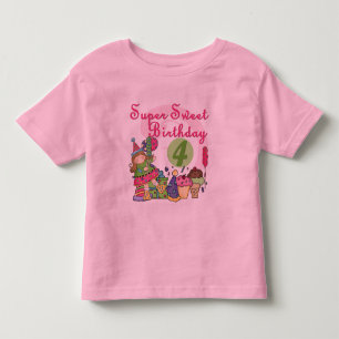 Super Sweet 4e verjaardag T-shirts en geschenken