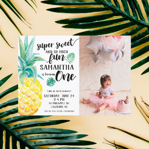 Super Sweet Ananas Invitation d'anniversaire