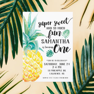 Super Sweet Ananas Invitation d'anniversaire