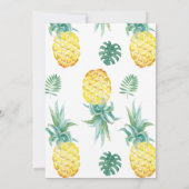 Super Sweet Ananas Invitation d'anniversaire (Dos)
