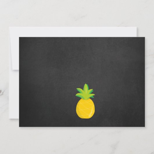 Super Sweet Ananas Invitation d'anniversaire (Dos)