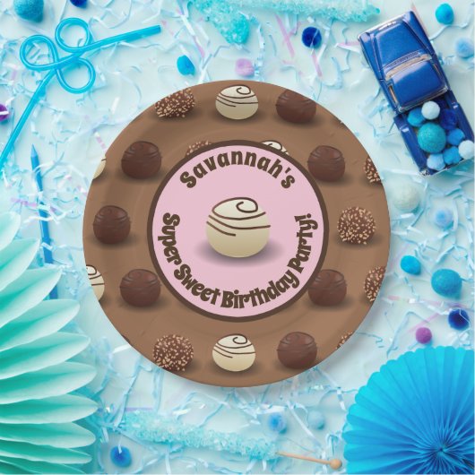 Super Sweet Chocolade Making Birthday Party Papieren Bordje (Feest)