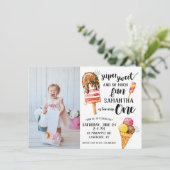 Super Sweet Ice Cream Invitation premier anniversa (Debout devant)