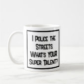 Super Talent de la police. Café Mug (Gauche)