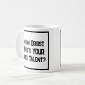 Super Talent Oboiste. Café Mug (Devant gauche)