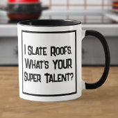 Super Talent sur le toit. Mug à café à deux tons