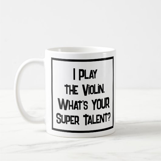 Super Talent Violoniste. Café Mug (Gauche)
