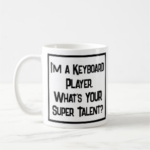 Super Talent voor toetsenbordspeler. KoffieMok