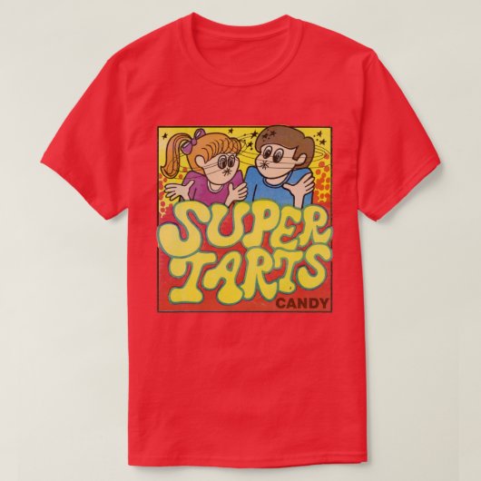 Super Tarts-Snoep T-shirt (Design voorkant)