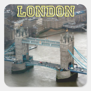 Super. Tower Bridge Londen Vierkante Sticker
