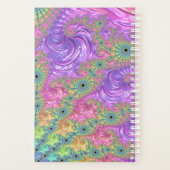 Super Trippy Boho Jewel Tone arc-en-ciel Fractal (Dos)