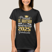 Super Trotse Kleine Broer 2025 Architectuur Gradu T-shirt (Voorkant)
