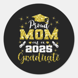 Super trotse moeder van 2025 Afstuderen senior Afs Ronde Sticker