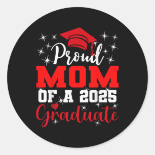 Super trotse moeder van 2025 Afstuderen senior Afs Ronde Sticker