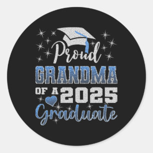 Super trotse oma van 2025 Afstuderen Geweldige fam Ronde Sticker