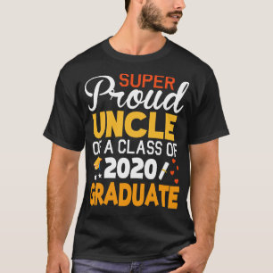 Super trotse oom van een klasse van 2020 Afstudere T-shirt