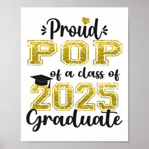 Super trotse Pop van 2025 Afstuderen Senior Afstud Poster